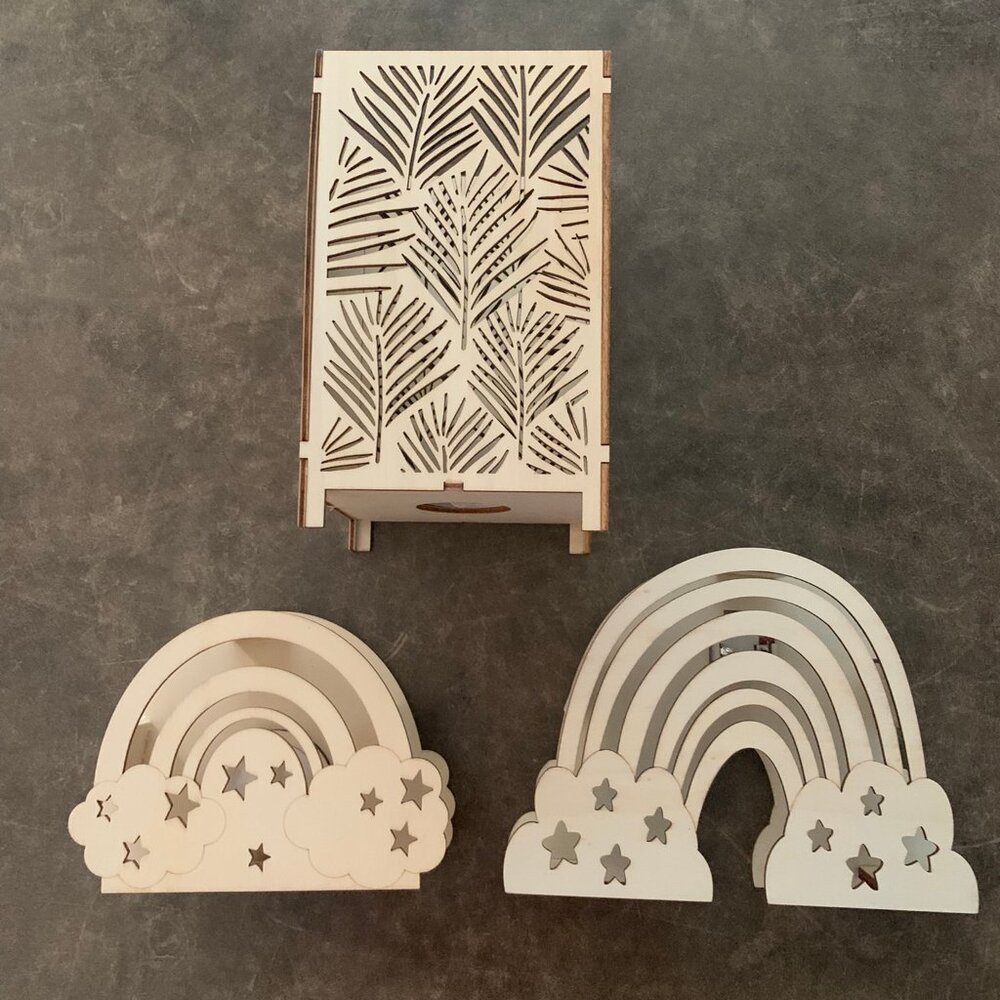 #8- 3 Piece Wooden LED - DIY Projects.